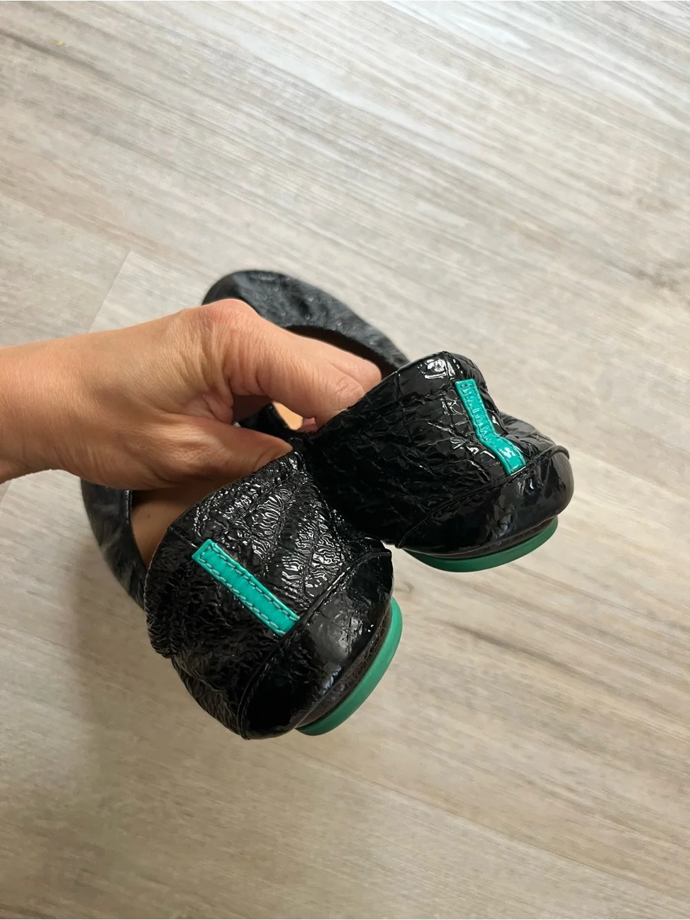 Tieks Obsidian Black Size 7